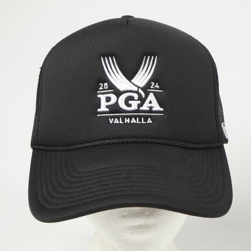 2024 PGA Valhalla Golf 47 Brand Embroidered Snapback Rope Trucker Hat Black